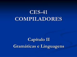 CES-41 COMPILADORES