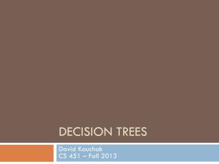Decision trees