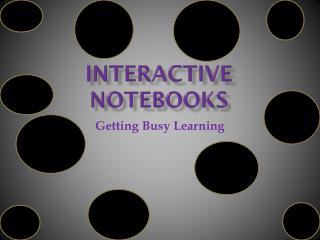 Interactive Notebooks