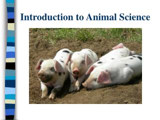 Introduction to Animal Science