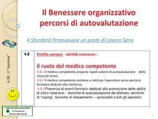 4 Standard Promuovere un posto di Lavoro Sano