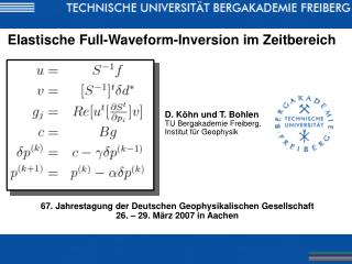 Elastische Full-Waveform-Inversion im Zeitbereich