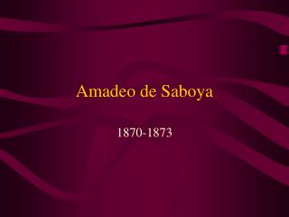 Amadeo de Saboya