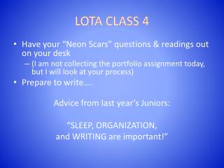 LOTA CLASS 4