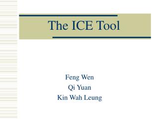 The ICE Tool