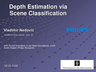 Depth Estimation via Scene Classification