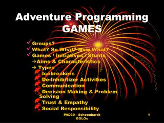 Adventure Programming GAMES