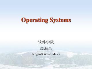 Operating Systems