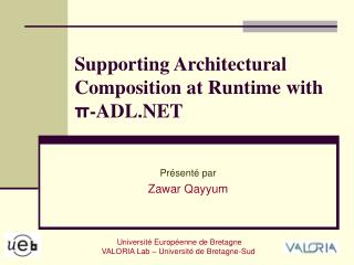 Supporting Architectural Composition at Runtime with π -ADL.NET