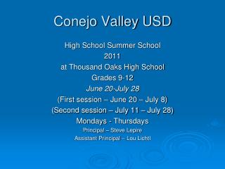 Conejo Valley USD