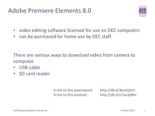 Adobe Premiere Elements 8.0