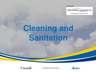 Cleaning and Sanitation