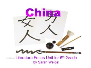 Literature Focus Unit for 6 th Grade by Sarah Weigel