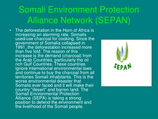 Somali Environment Protection Alliance Network (SEPAN)
