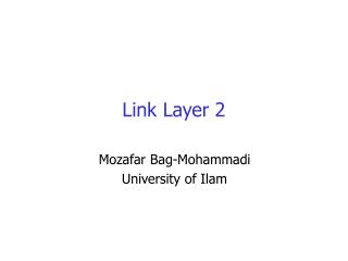 Link Layer 2