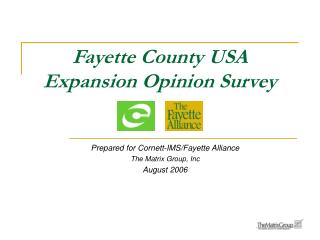 Fayette County USA Expansion Opinion Survey