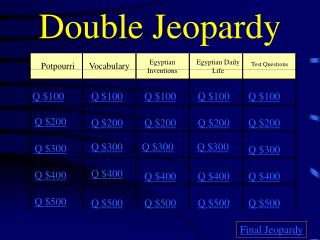 Double Jeopardy