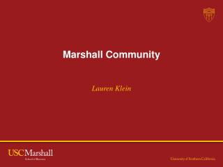 Marshall Community