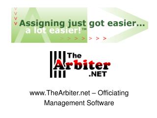 TheArbiter – Officiating Management Software