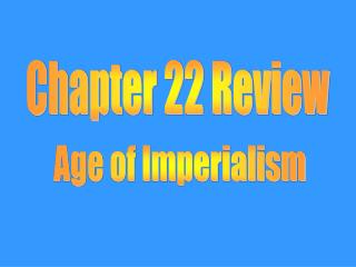 Chapter 22 Review
