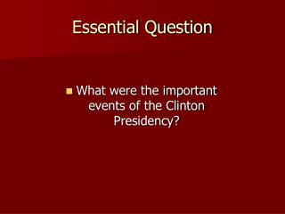 Essential Question