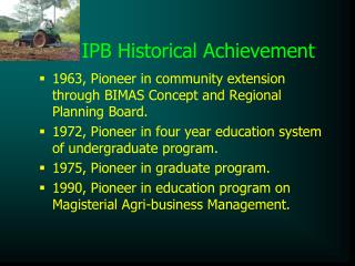 IPB Historical Achievement