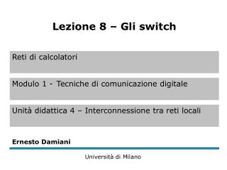 Definizione e finalità degli switch