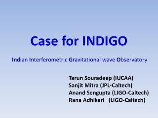 Case for INDIGO