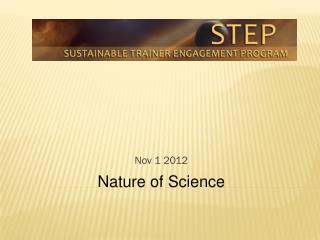 Nature of Science