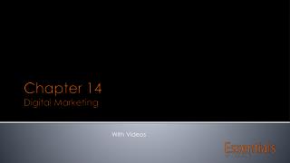 Chapter 14 Digital Marketing