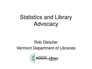 Statistics and Library Advocacy