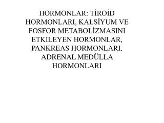 Tiroit hormonları 1