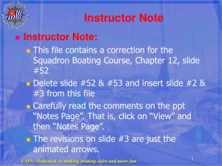 Instructor Note