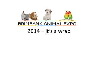 2014 – It’s a wrap