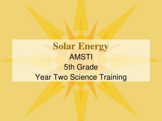 Solar Energy
