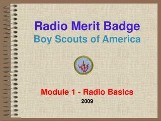 Radio Merit Badge Boy Scouts of America