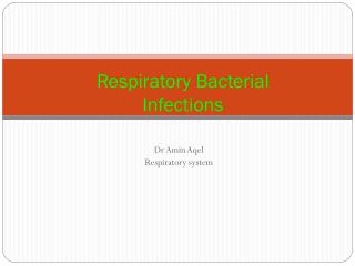 Respiratory Bacterial Infections