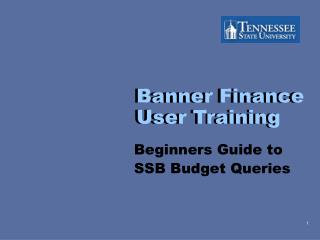 Banner Finance User Training