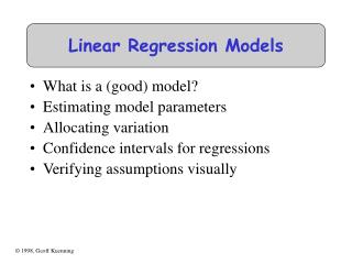 Linear Regression Models