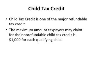 Child Tax Credit