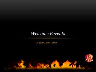 Welcome Parents