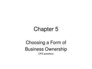 Chapter 5