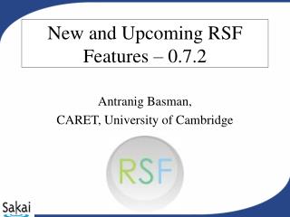 New and Upcoming RSF Features – 0.7.2