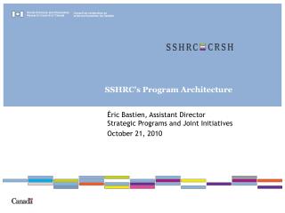 SSHRC’s Program Architecture