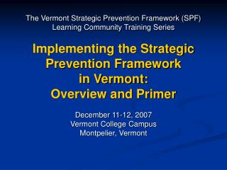This Training Series is presented by :