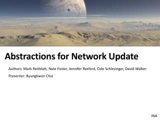 Abstractions for Network Update
