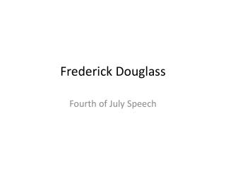 Frederick Douglass