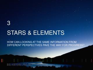 STARS &amp; ELEMENTS