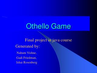 Othello Game