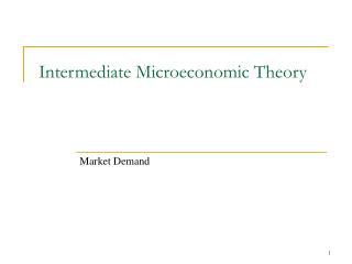 Intermediate Microeconomic Theory